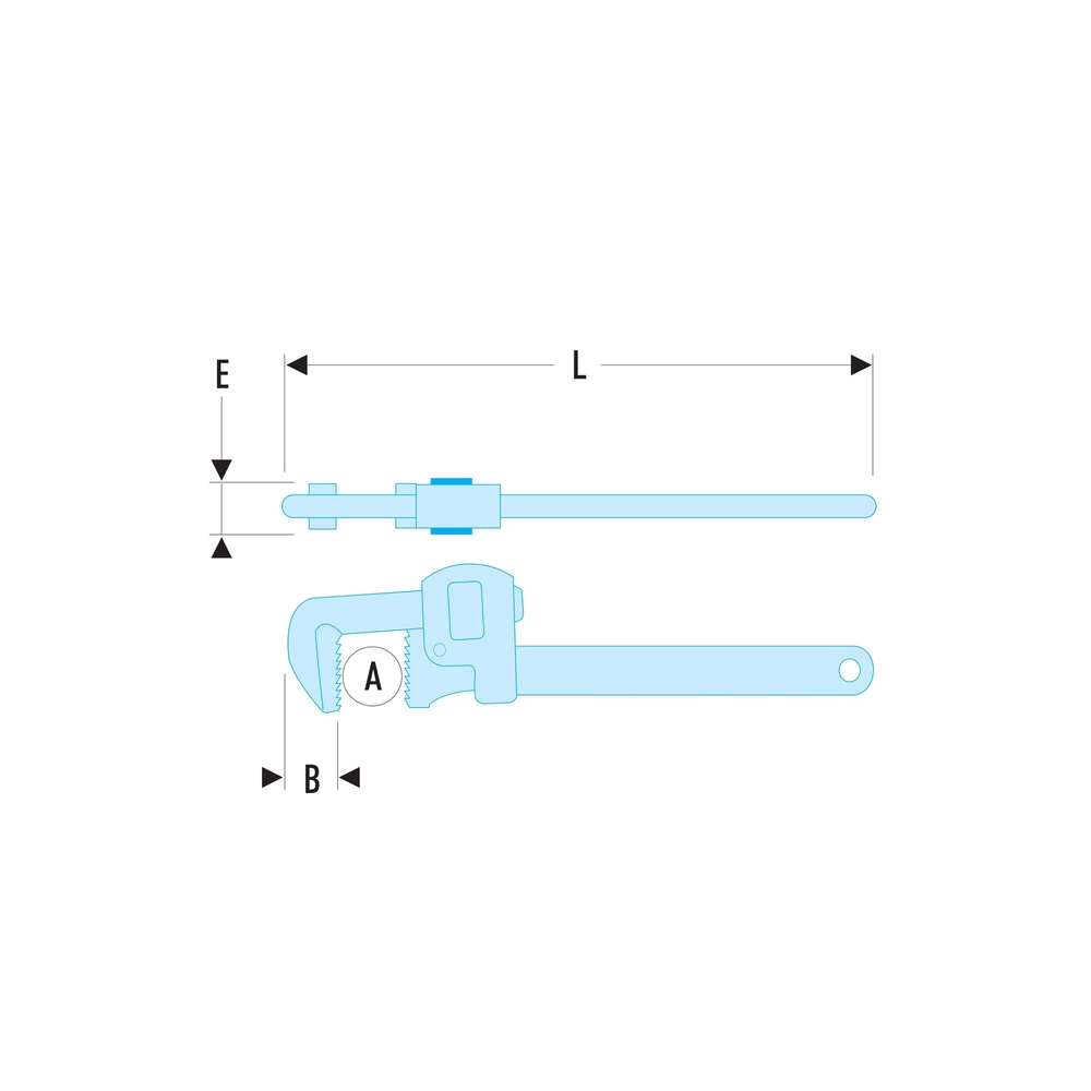 Clé serre-tube Stillson acier 70 mm - SLS - FACOM - 131A.24SLS
