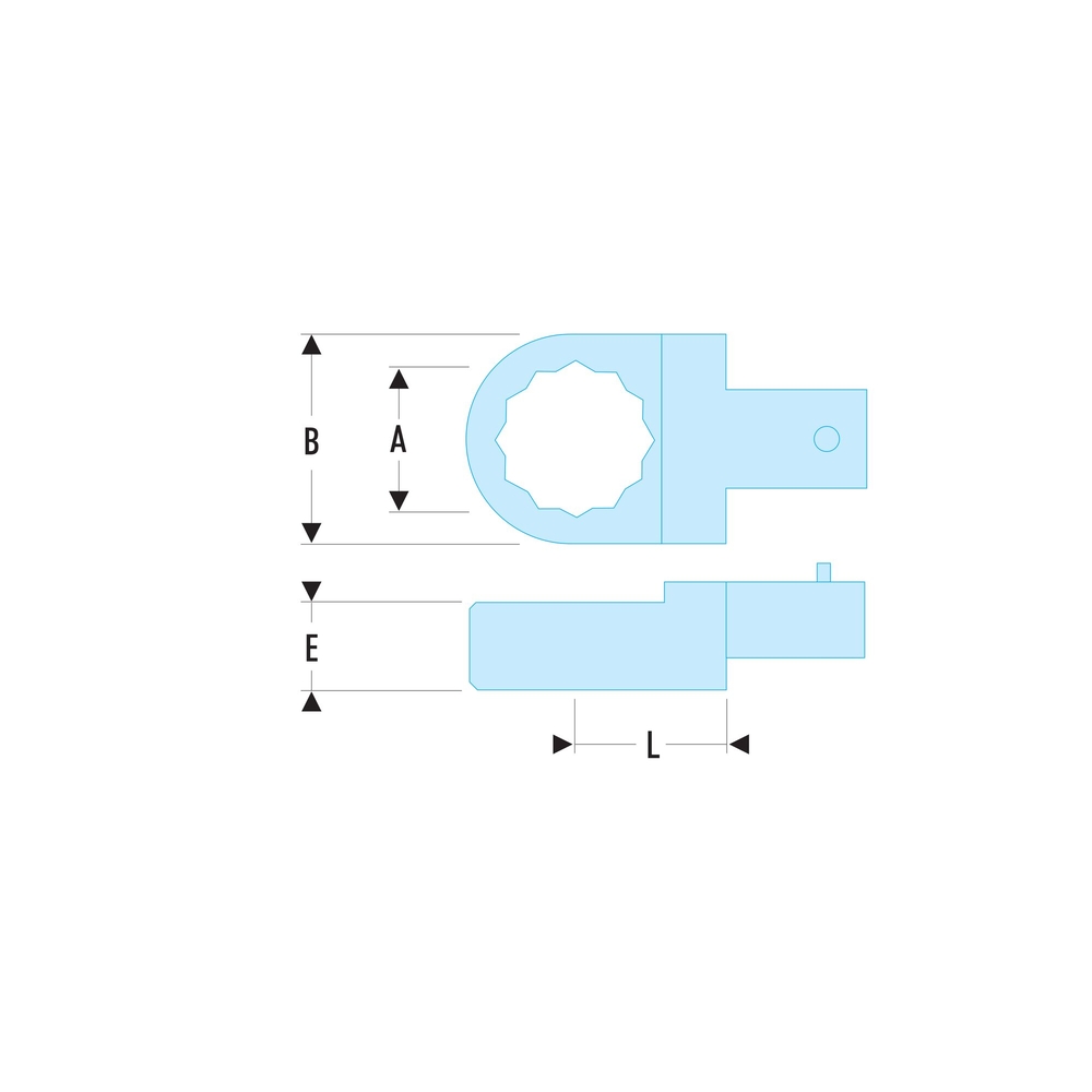 Embout polygonal métrique attachement 14 x 18 mm 21 mm - FACOM - 13.21
