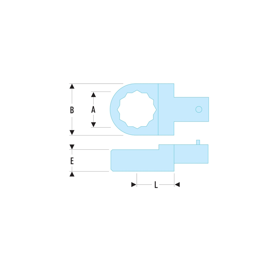 Embout polygonal métrique attachement 14 x 18 mm 30 mm - FACOM - 13.30