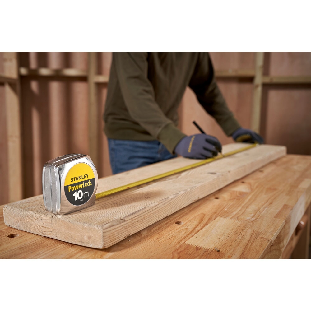 Mesure 10 m x 25 mm Powerlock Classic ABS - 1-33-442 - STANLEY