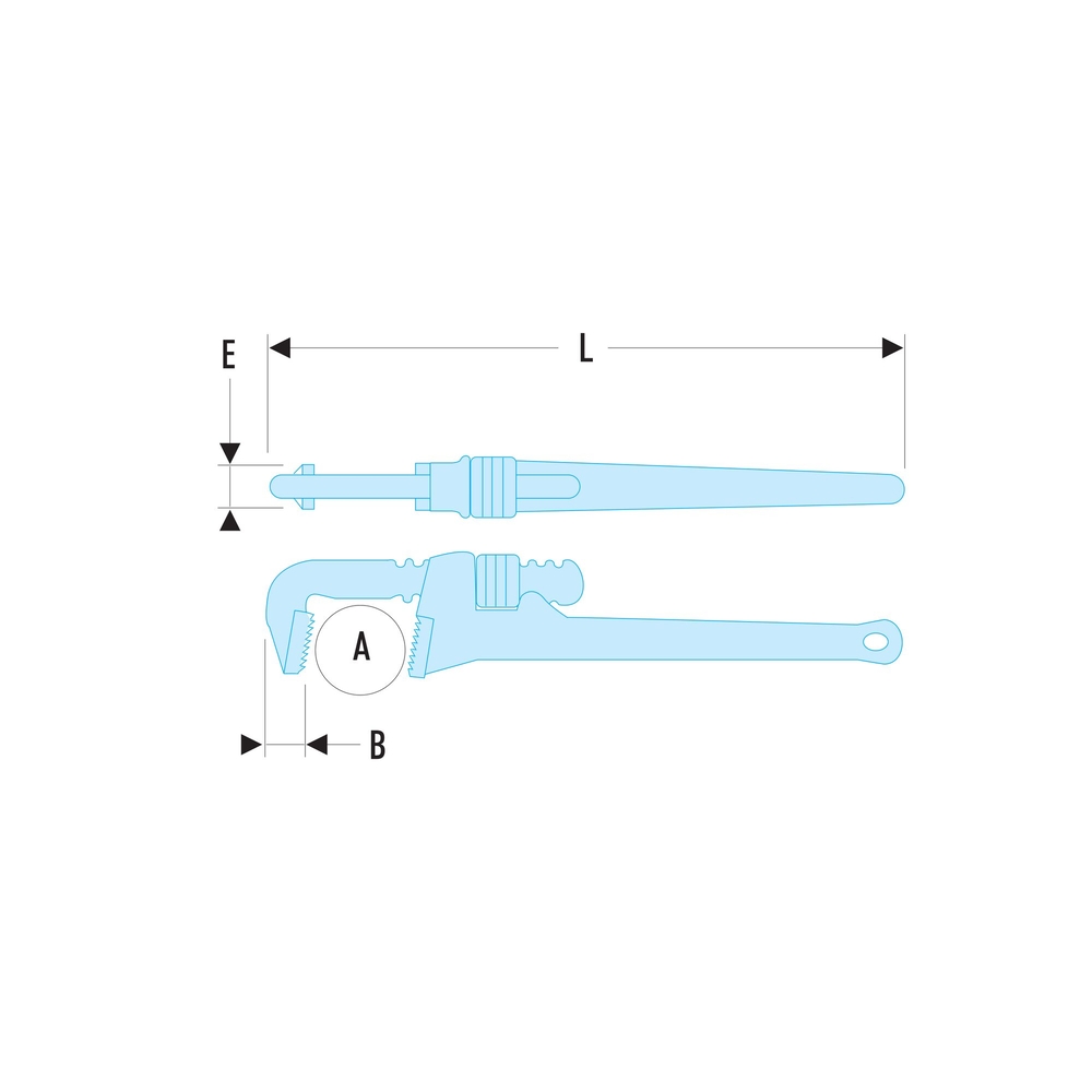 Clé modèle Américain fonte 76 mm - FACOM - 134A.18