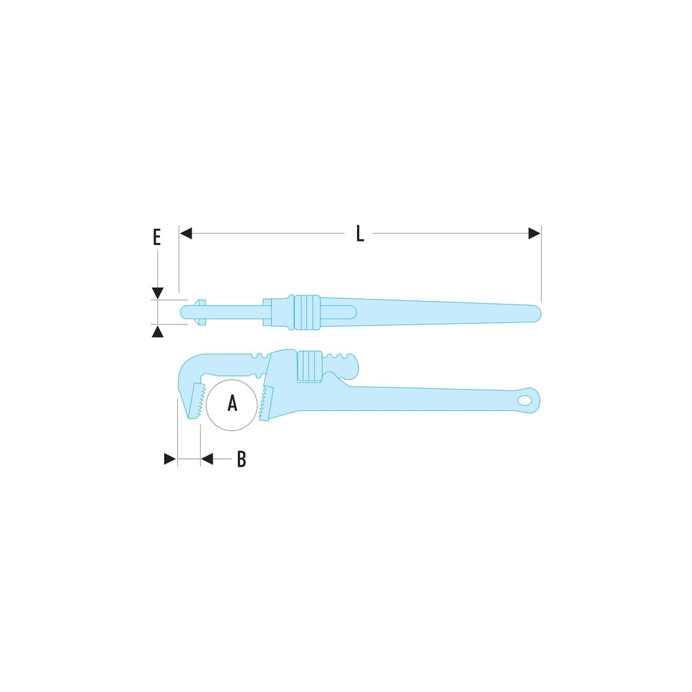 Clé modèle Américain fonte 102 mm - FACOM - 134A.24