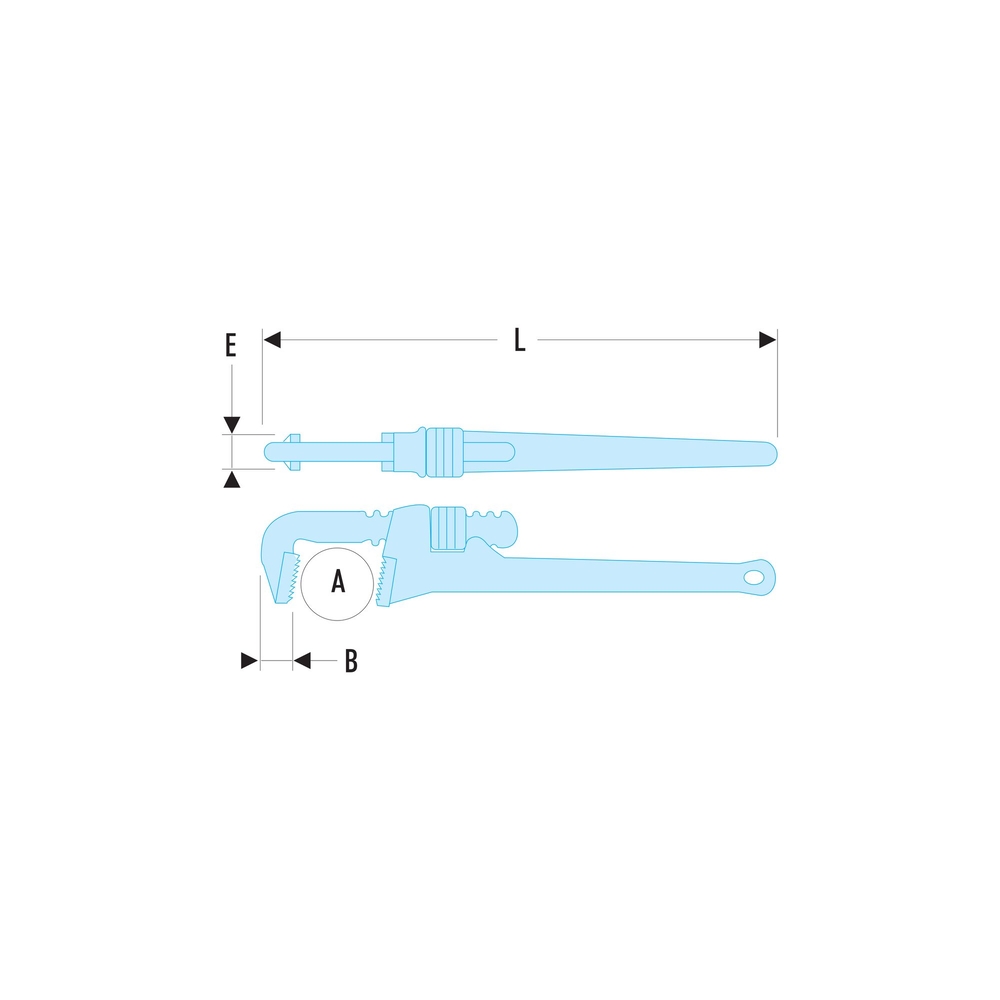 Clé modèle Américain fonte 35 mm - FACOM - 134A.8