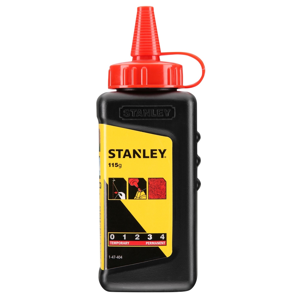 Poudre à tracer rouge - biberon 115 g - 1-47-404 - STANLEY