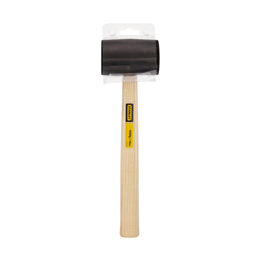 Maillet manche bois tête caoutchouc diamètre 71 mm - 1-51-104 - STANLEY