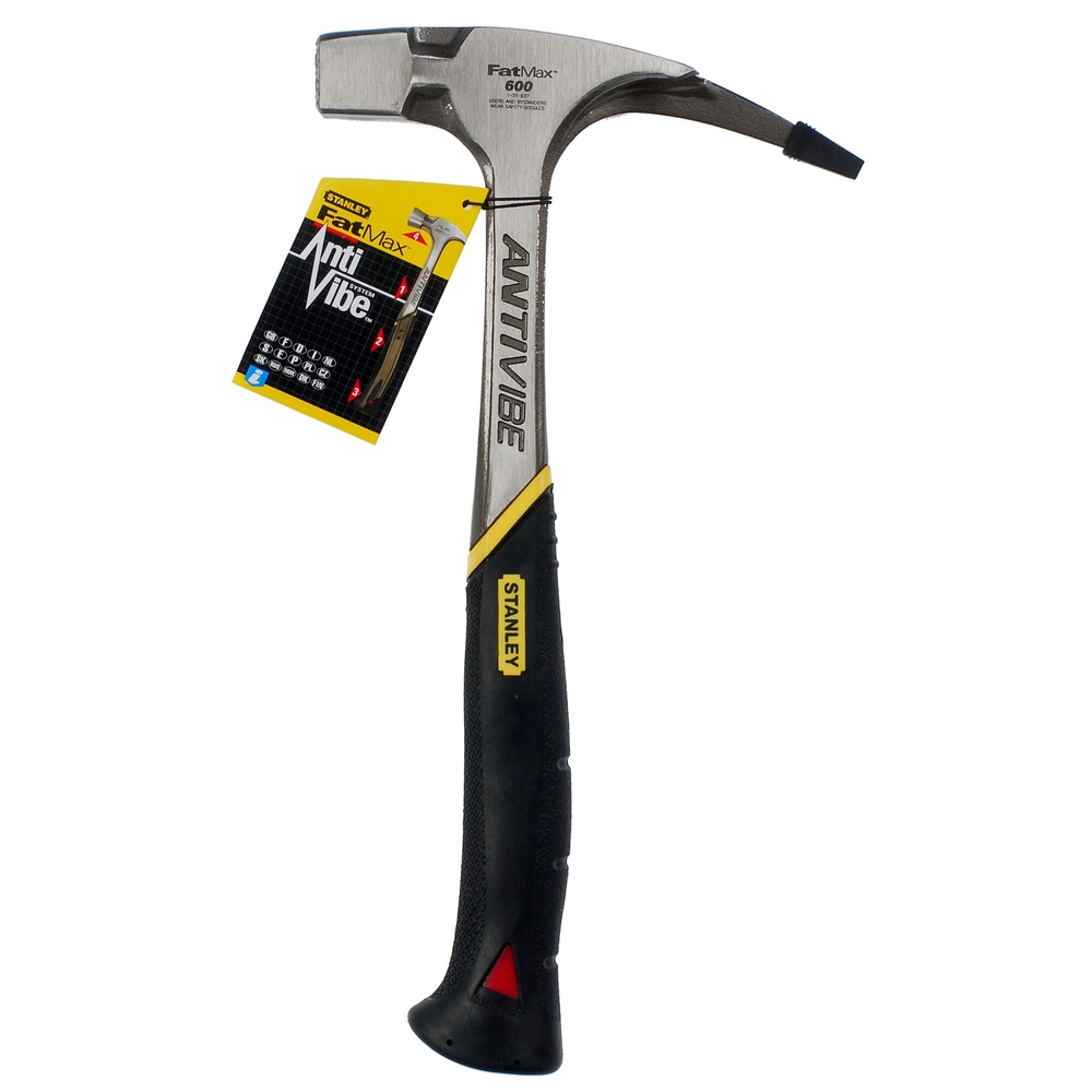 Marteau arrache-clous de charpentier Antivibe 600 g - Fatmax - 1-51-937 - STANLEY