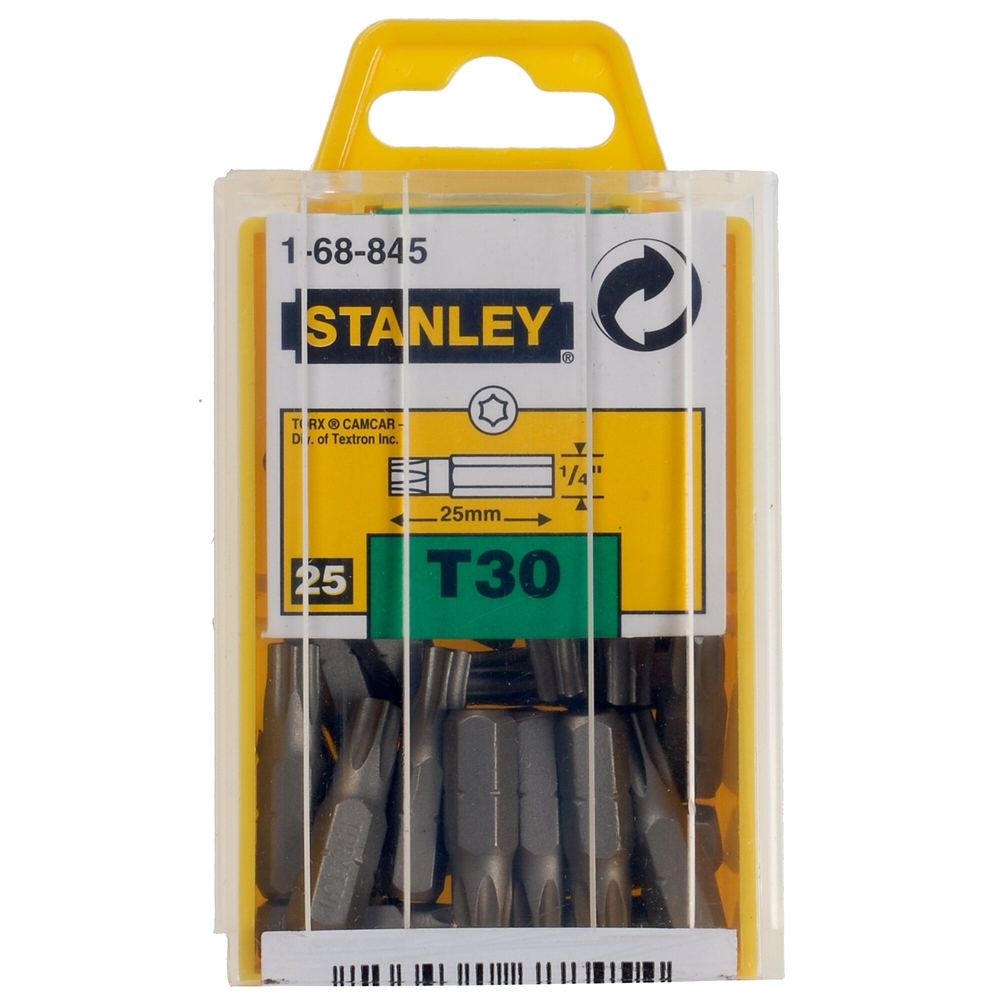 Embouts de vissage Torx T30 25 mm - 25 pièces - 1-68-845 - STANLEY