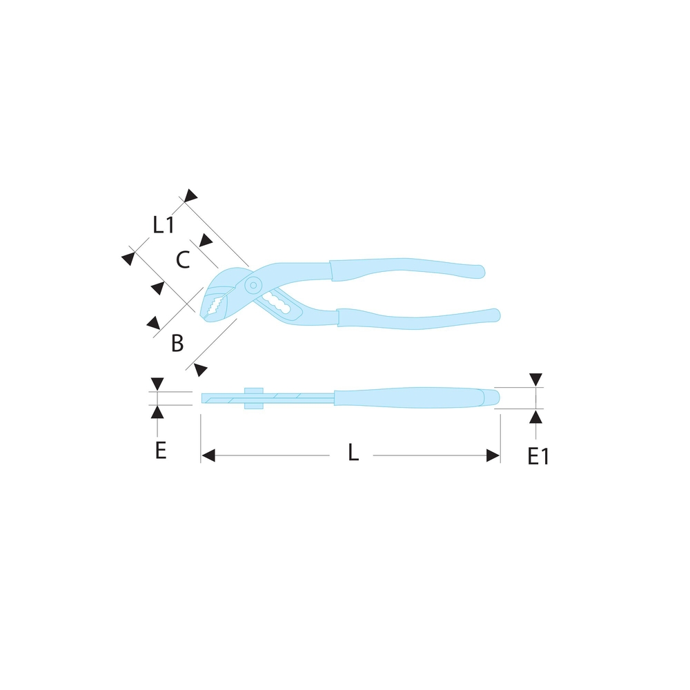 Pince multiprise standard 250 mm - Par 10 - FACOM - 170A.25