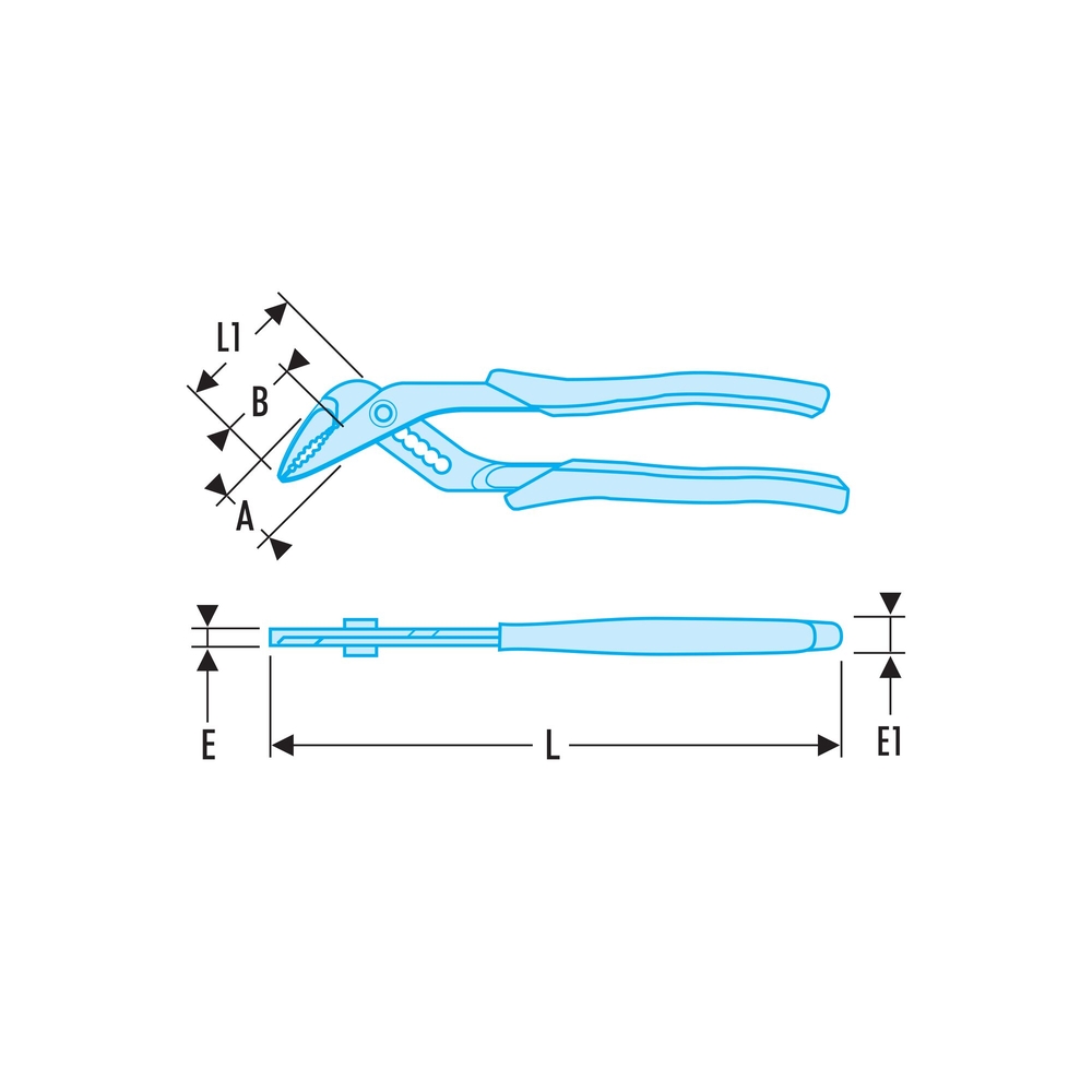 Pince multiprise 1000V 25cm - FACOM - 180A.VE
