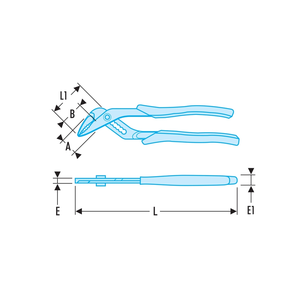 Pince multiprise grande capacité 250mm SLS - FACOM - 180.CPESLS