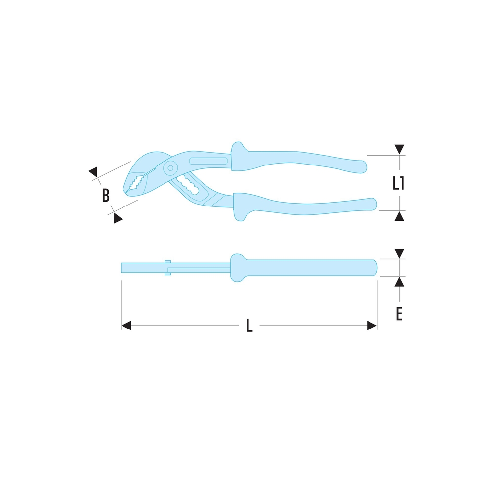 Pince multiprise isolée 1000 volts série VSE - FACOM - 180.VSE