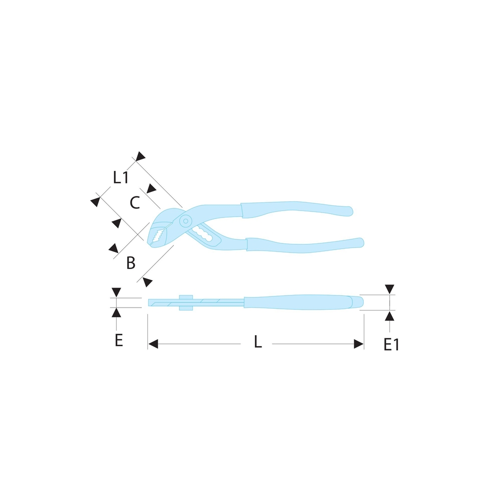 Pince multiprise entrepassée à verrouillage - SLS - FACOM - 181A.18CPESLS