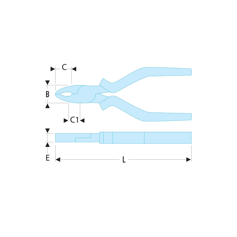 Pinces universelles 165 mm SLS - FACOM - 187.16CPESLS