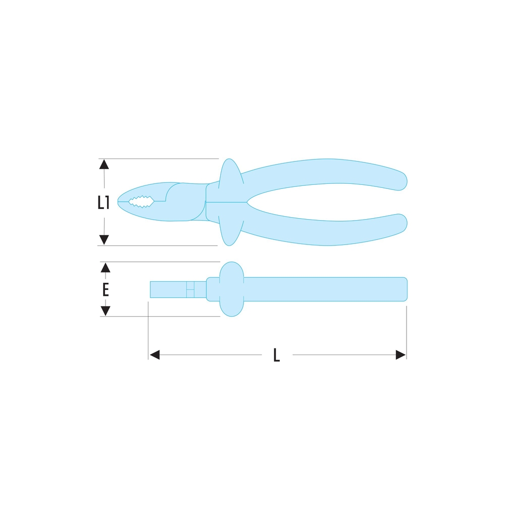 Pince universelle isolée 1000 V série VSE - FACOM - 187.18AVSE