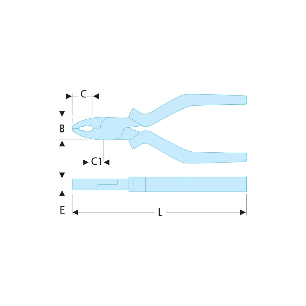 Pinces universelles 185 mm SLS - FACOM - 187.18CPESLS