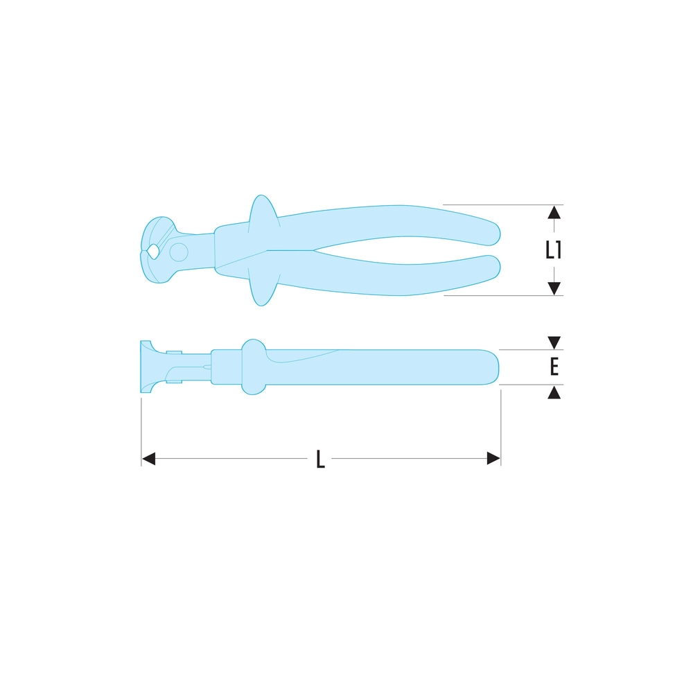 Pince coupante devant pour fil dur - isolée 1000V - FACOM - 190.16AVSE