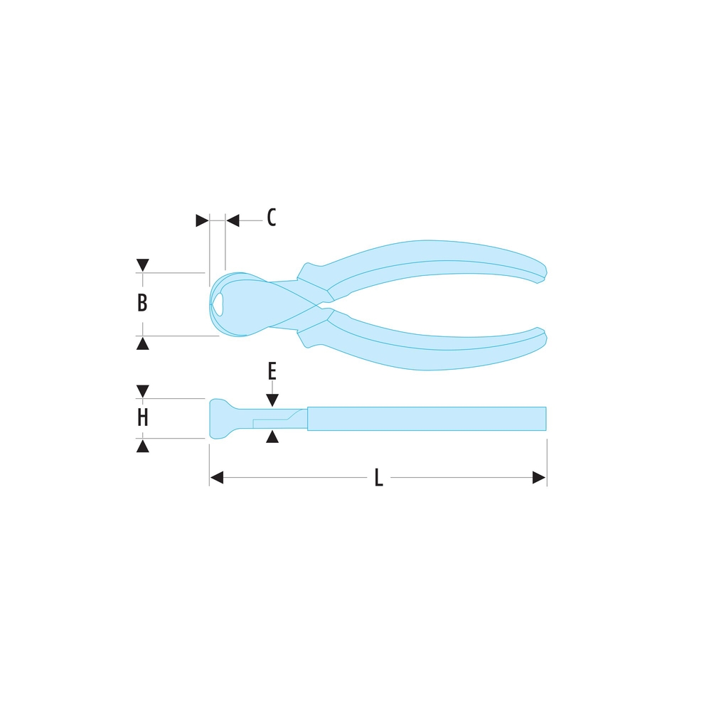 Pince coupante devant 160m SLS - FACOM - 190.16CPESLS