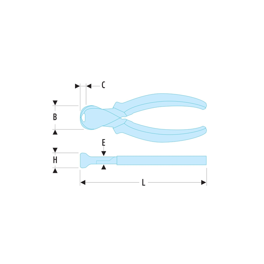 Pinces coupantes devant 200 mm SLS - FACOM - 190.20CPESLS