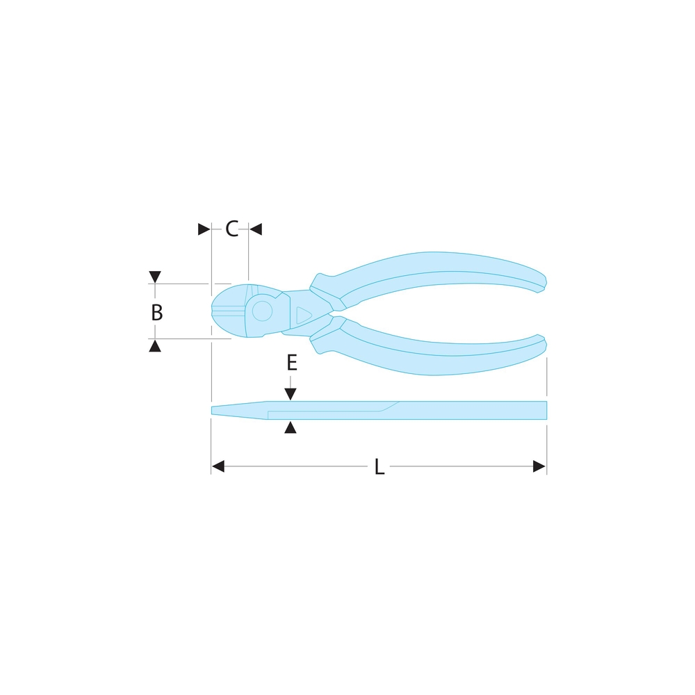 Pinces coupantes diagonales 200 mm SLS - FACOM - 192.20CPESLS