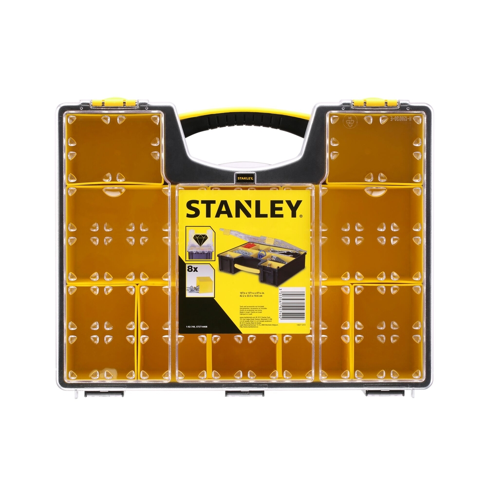 Organiseur pro 8 compartiments amovibles - 1-92-749 - STANLEY