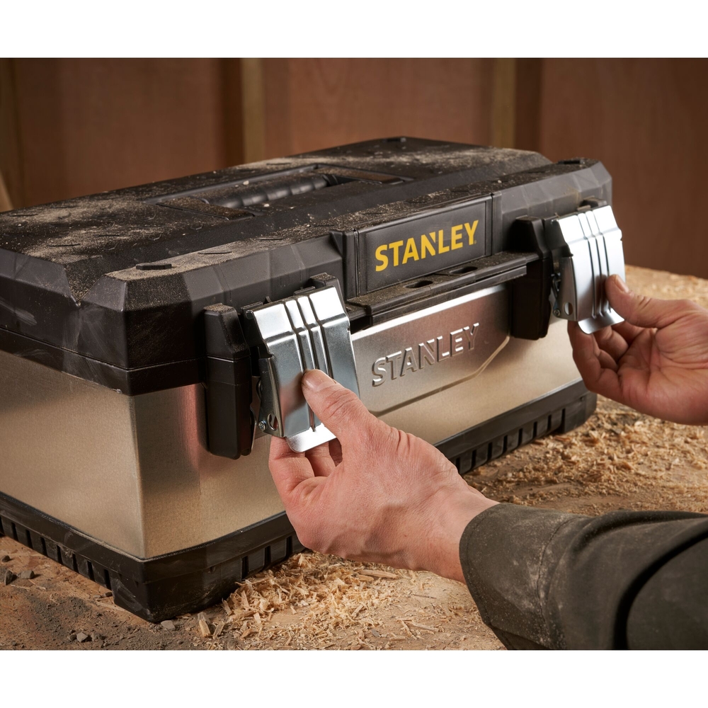 Boite à outils bi-matière galvanisée 51 cm  - 1-95-618 - STANLEY