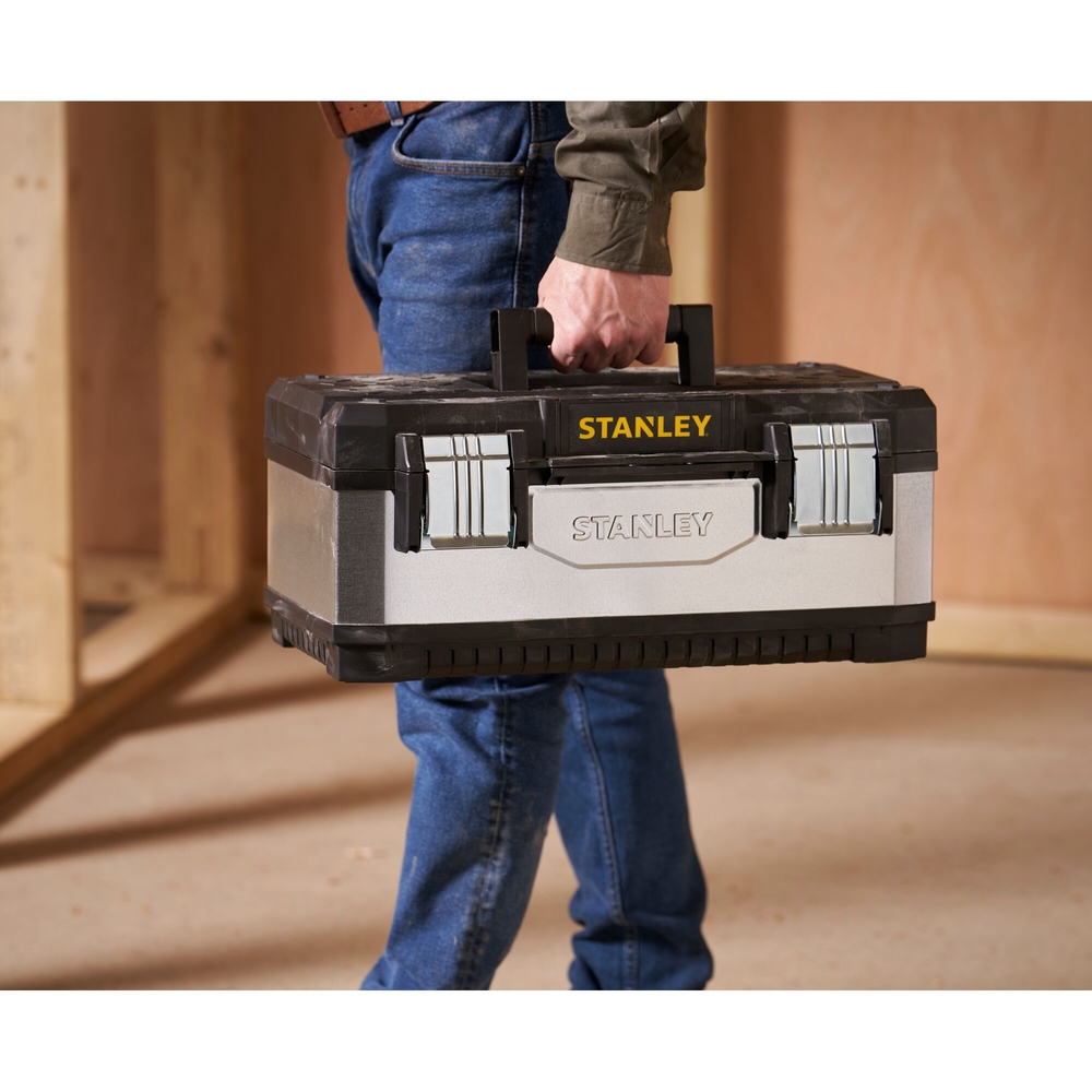 Boite à outils bi-matière galvanisée 51 cm  - 1-95-618 - STANLEY