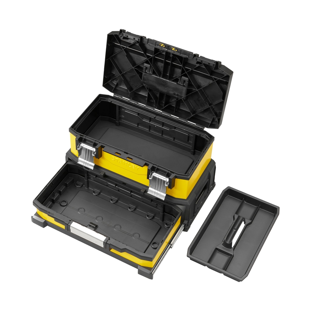 Boite à outils à tiroir bi-matière jaune 51 cm - 1-95-829 - STANLEY