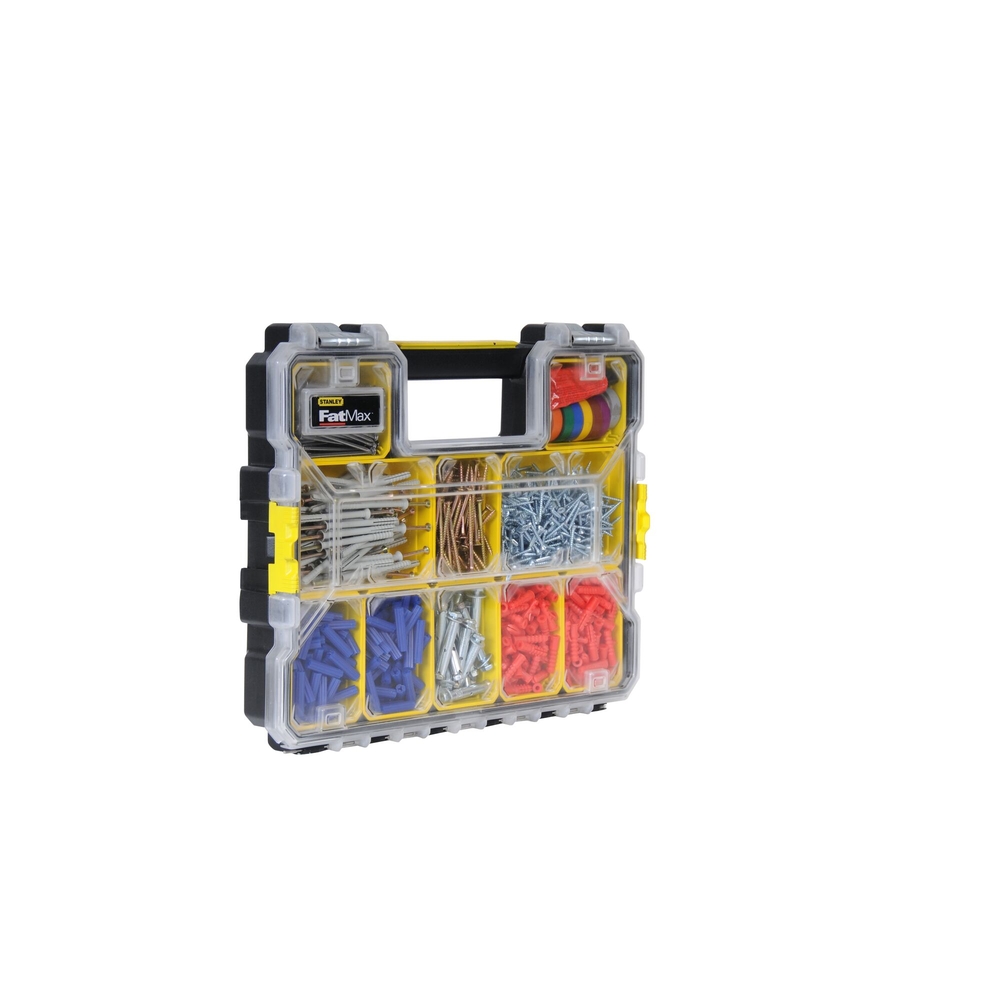 Organiseur étanche profondeur 64 mm - 10 compartiments amovibles - Fatmax - 1-97-517 - STANLEY FATMAX