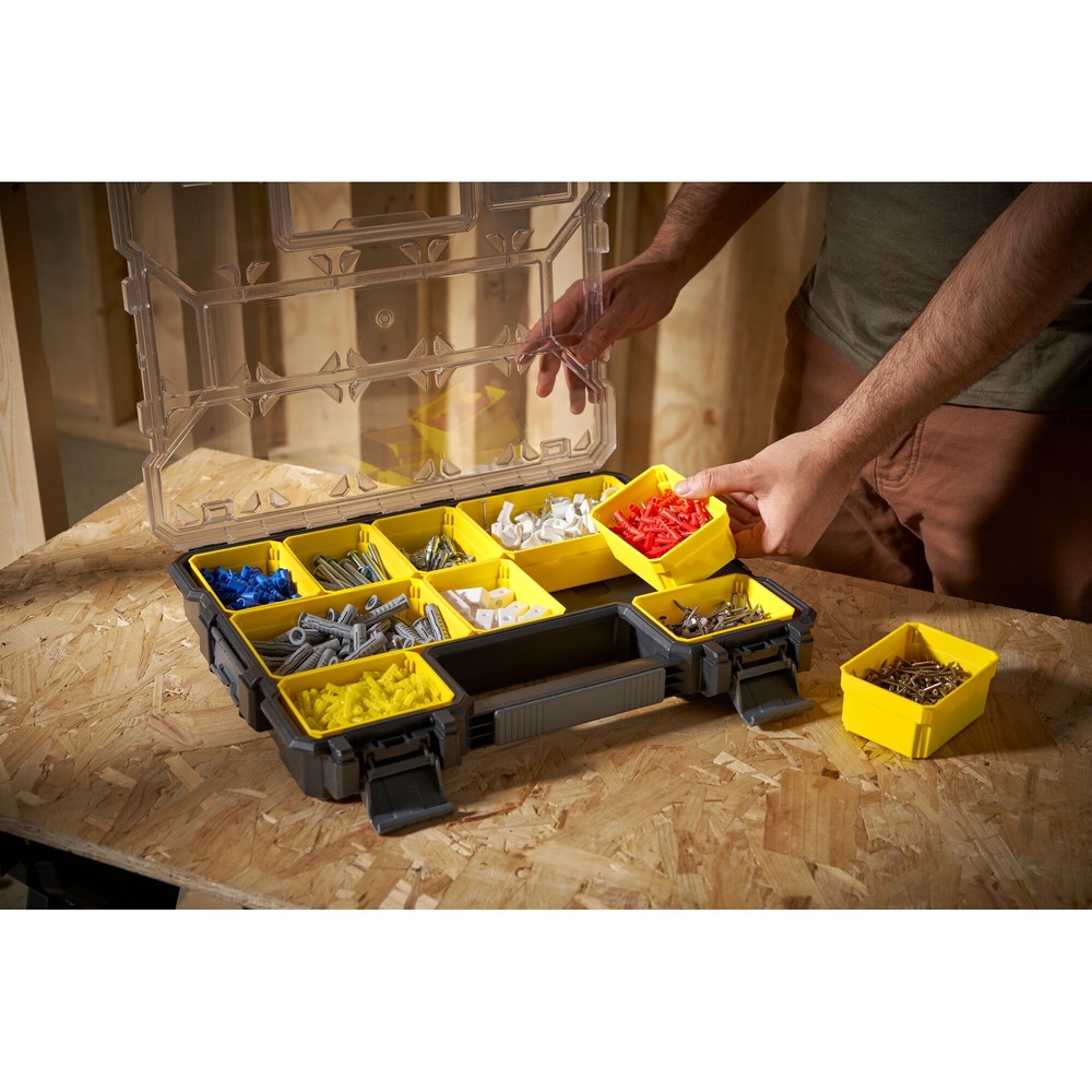 Organiseur profondeur 64 mm - 10 compartiments amovibles - Fatmax - 1-97-519 - STANLEY FATMAX