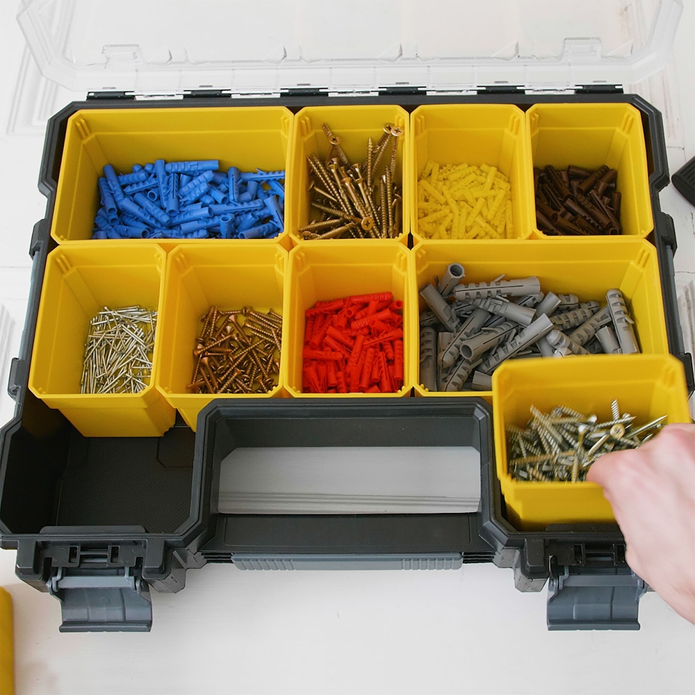Organiseur profondeur 106 mm - 10 compartiments amovibles - Fatmax - 1-97-521 - STANLEY FATMAX