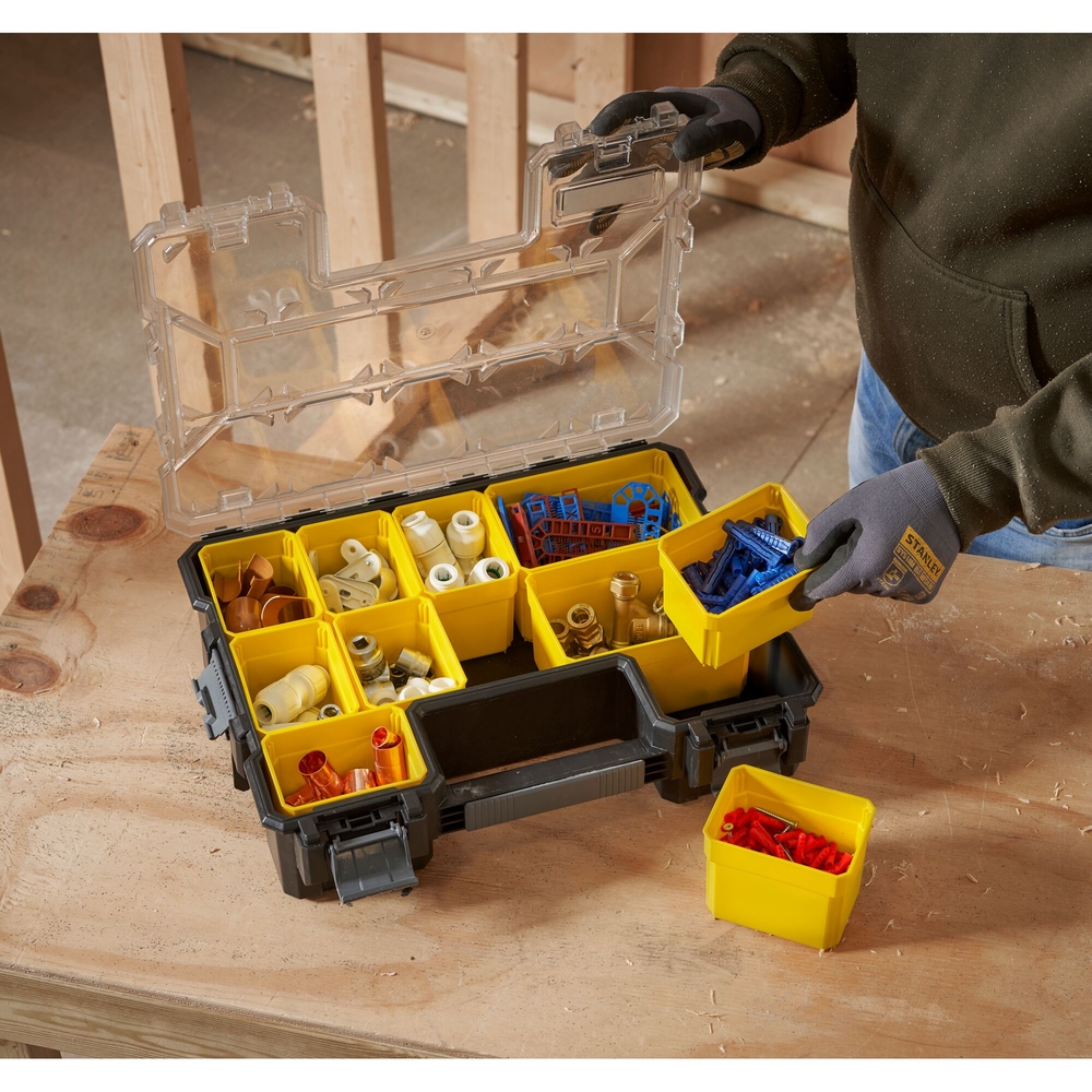 Organiseur profondeur 106 mm - 10 compartiments amovibles - Fatmax - 1-97-521 - STANLEY FATMAX