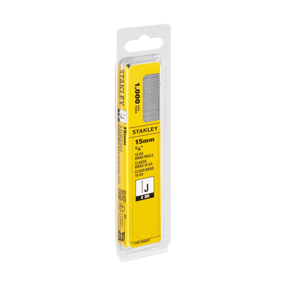 Clous 15 mm - boite de 1000 pièces - 1-SWK-BN0625T - STANLEY