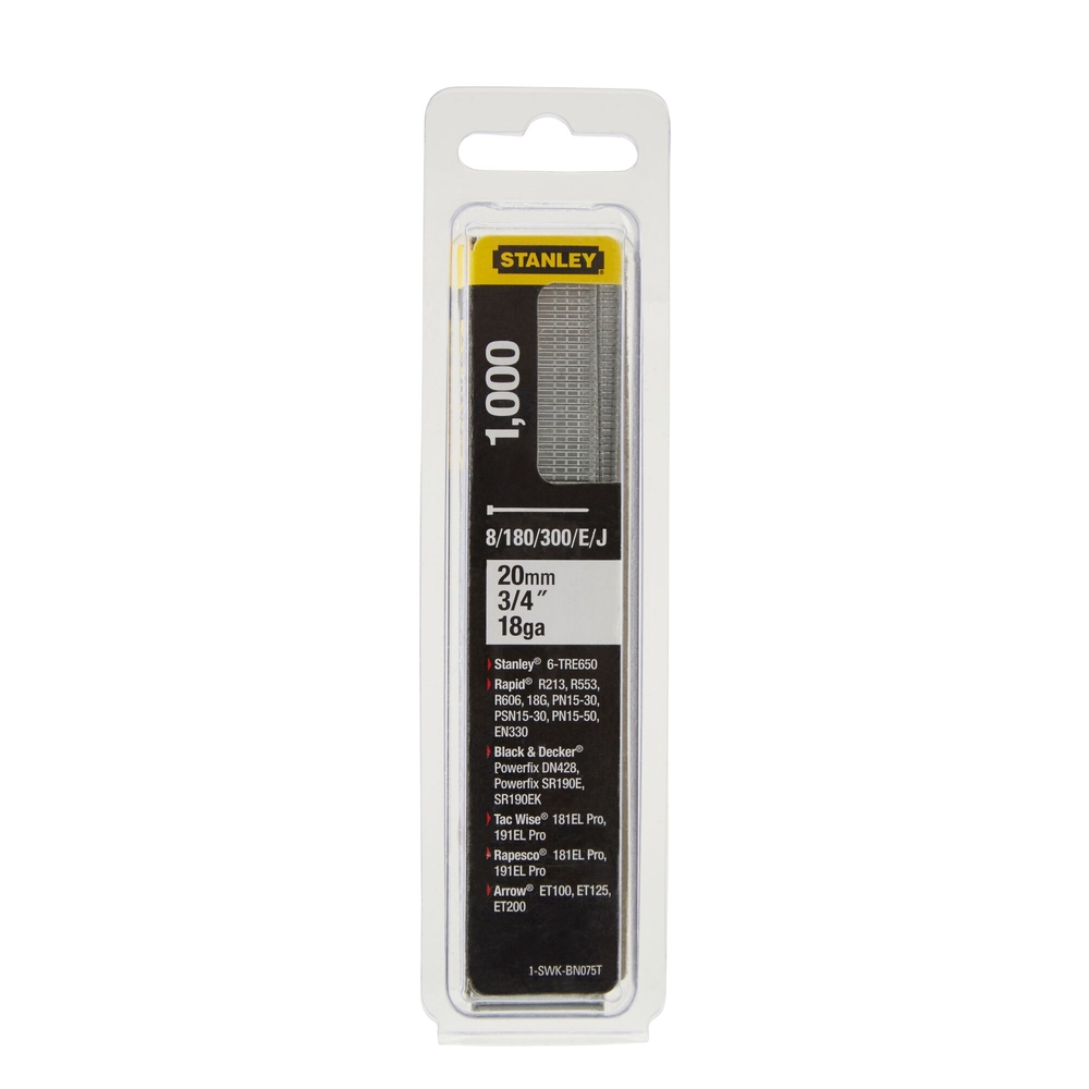 Clous 20 mm - boite de 1000 pièces - 1-SWKBN075T - STANLEY