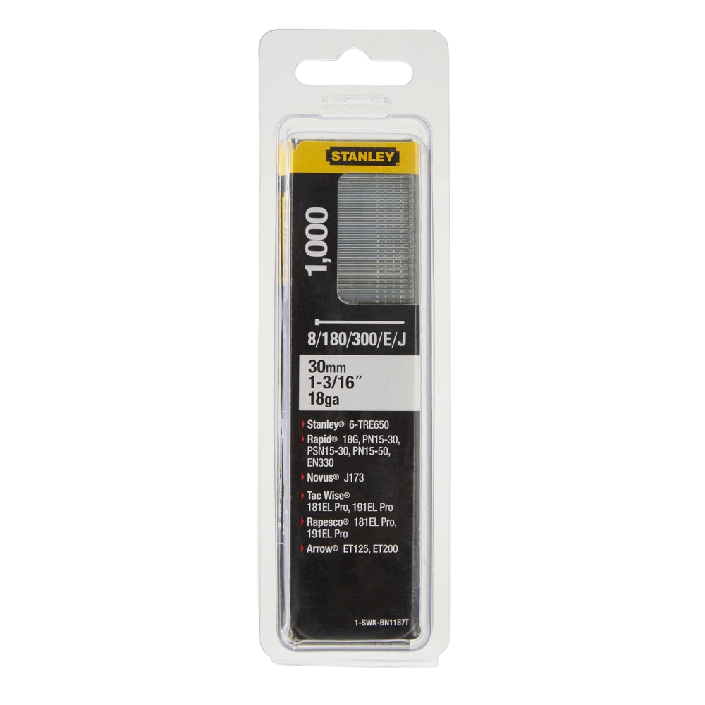 Clous 30 mm - boite de 1000 pièces - 1-SWKBN1187T - STANLEY