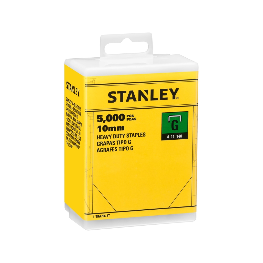 Agrafes 10 mm type G - boite de 5000 pièces - 1-TRA706-5T - STANLEY