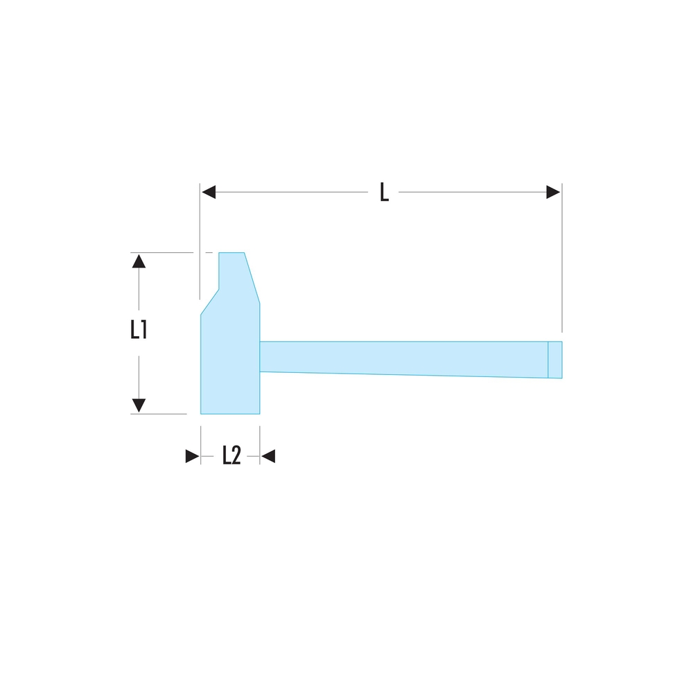 Marteau de mécanicien rivoir manche hickory 26 mm - Par 10 - FACOM - 200H.26