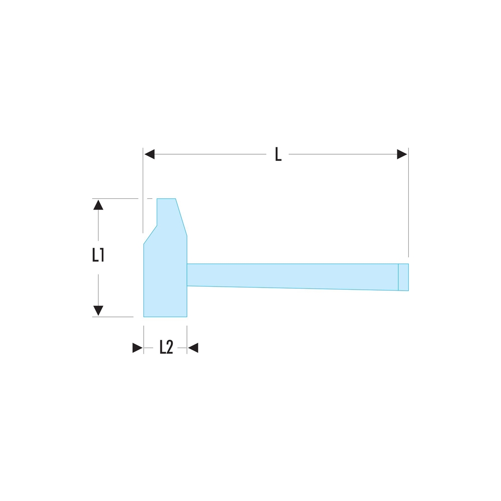 Marteau de mécanicien rivoir manche hickory 60 mm - FACOM - 200H.60