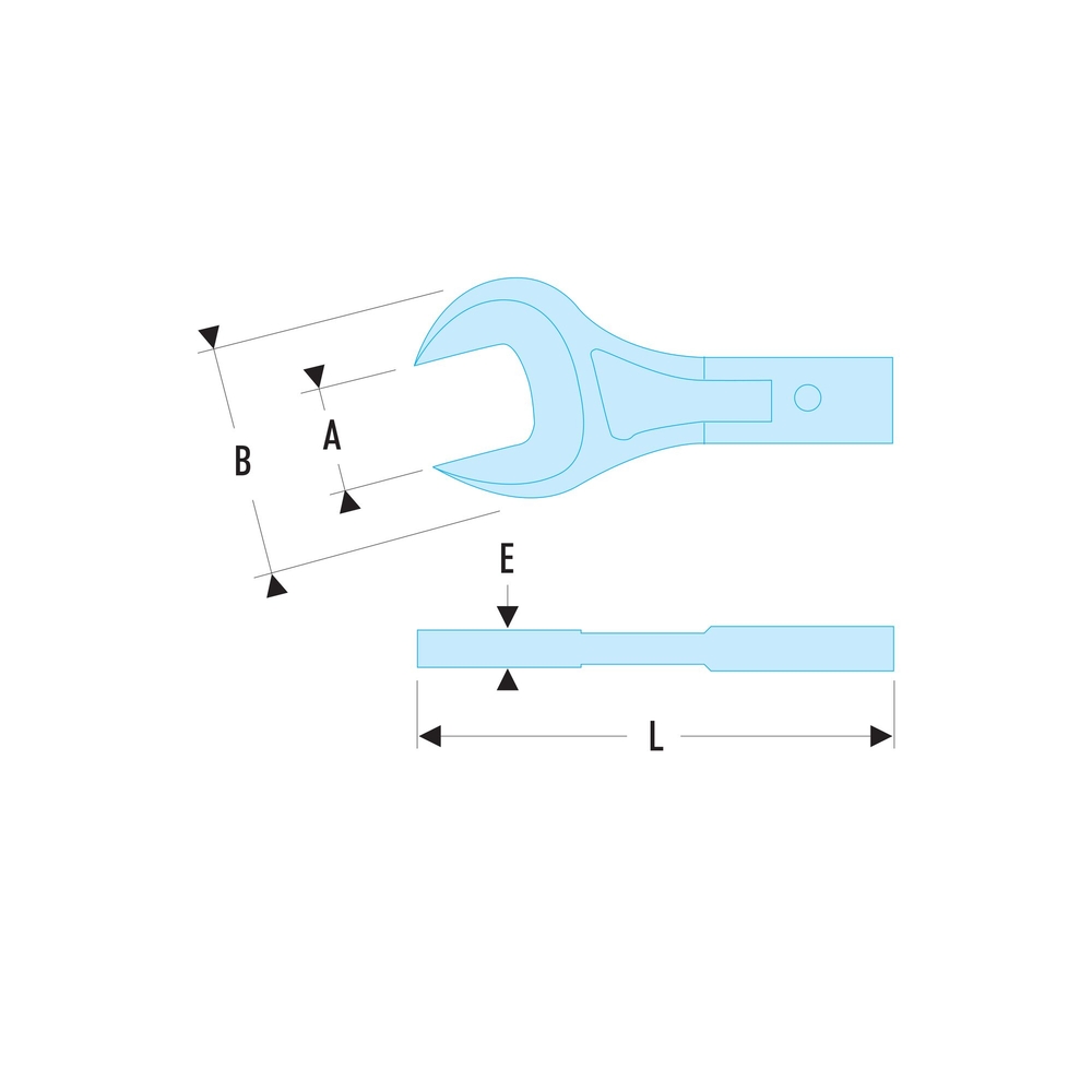Embout à fourche attachement 20 x 7 mm 13 mm - FACOM - 20.13