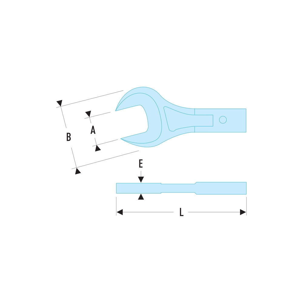 Embout à fourche attachement 20 x 7 mm 15 mm - FACOM - 20.15