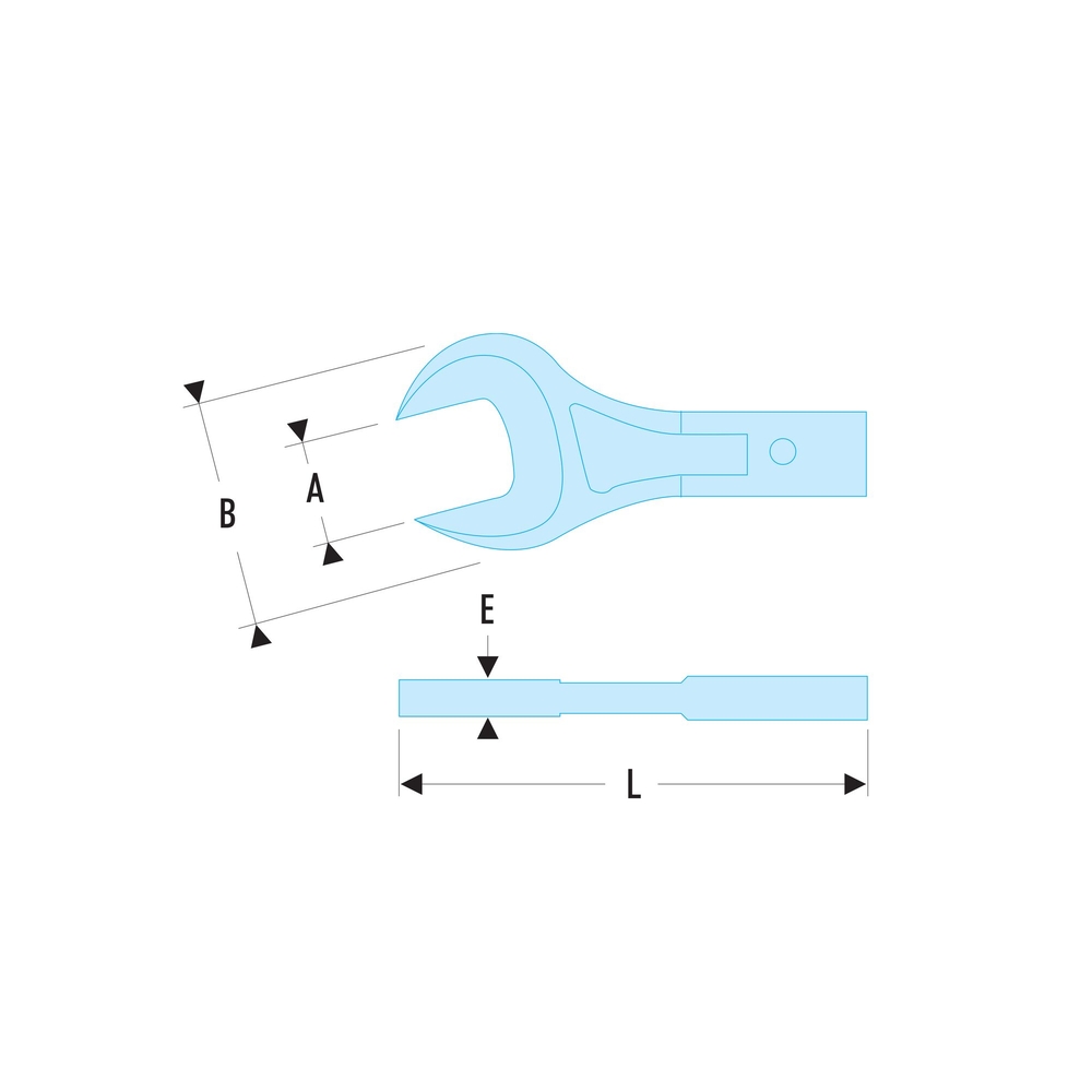 Embout à fourche attachement 20 x 7 mm 18 mm - FACOM - 20.18