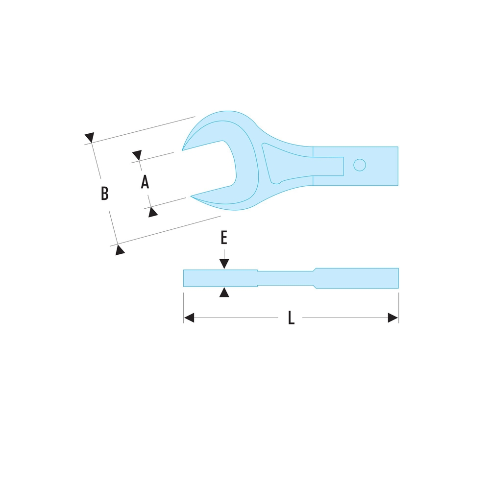 Embout à fourche attachement 20 x 7 mm 24 mm - FACOM - 20.24