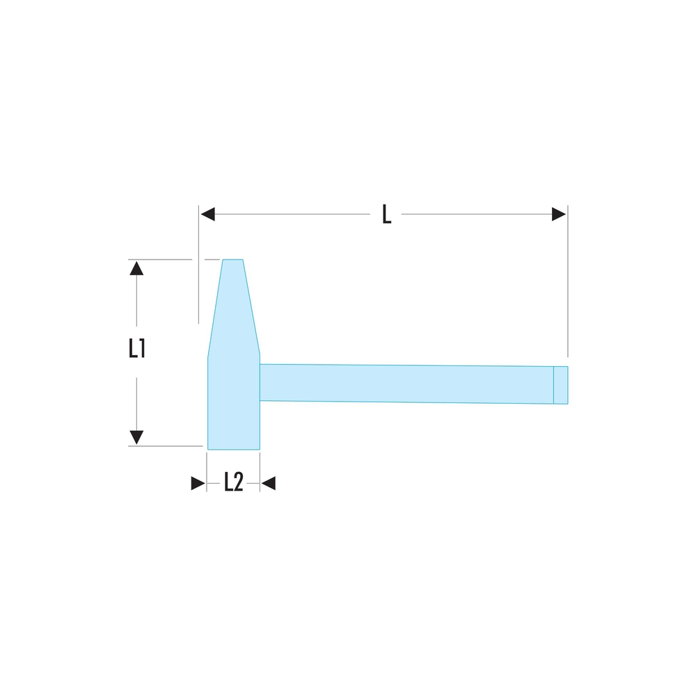 Marteau de mécanicien manche hickory 800g - Par 5 - FACOM - 205H.80