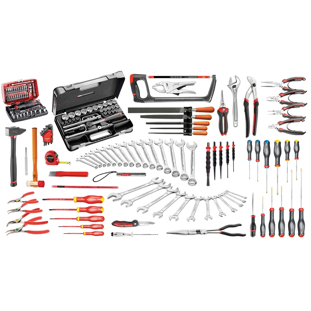 Sélection mécanicien 165 outils + coffre 4 tiroirs - FACOM - 2074.M130A