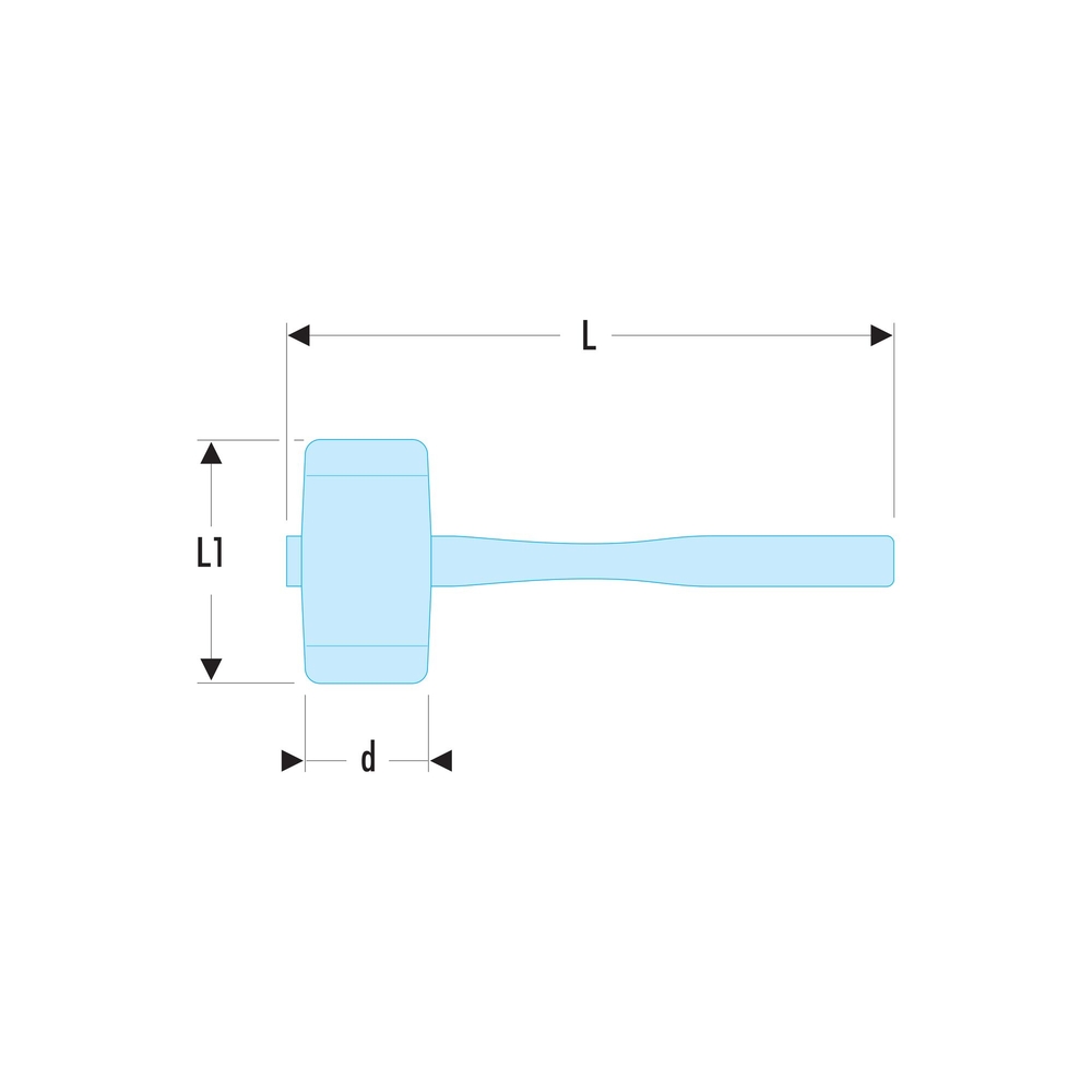 Maillets en bois 50 mm 320 g - Par 5 - FACOM - 209.50