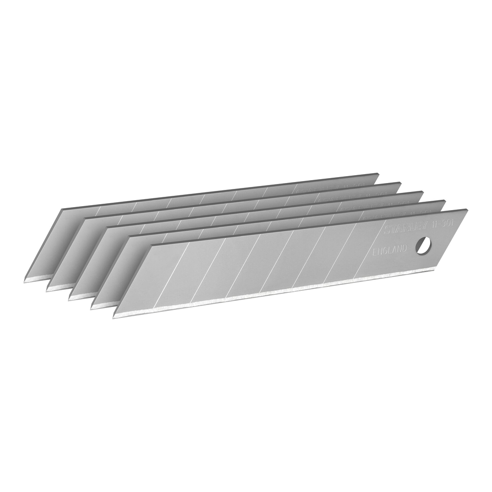 Lames de cutter 18 mm - distributeur de 5 lames - 2-11-301 - STANLEY