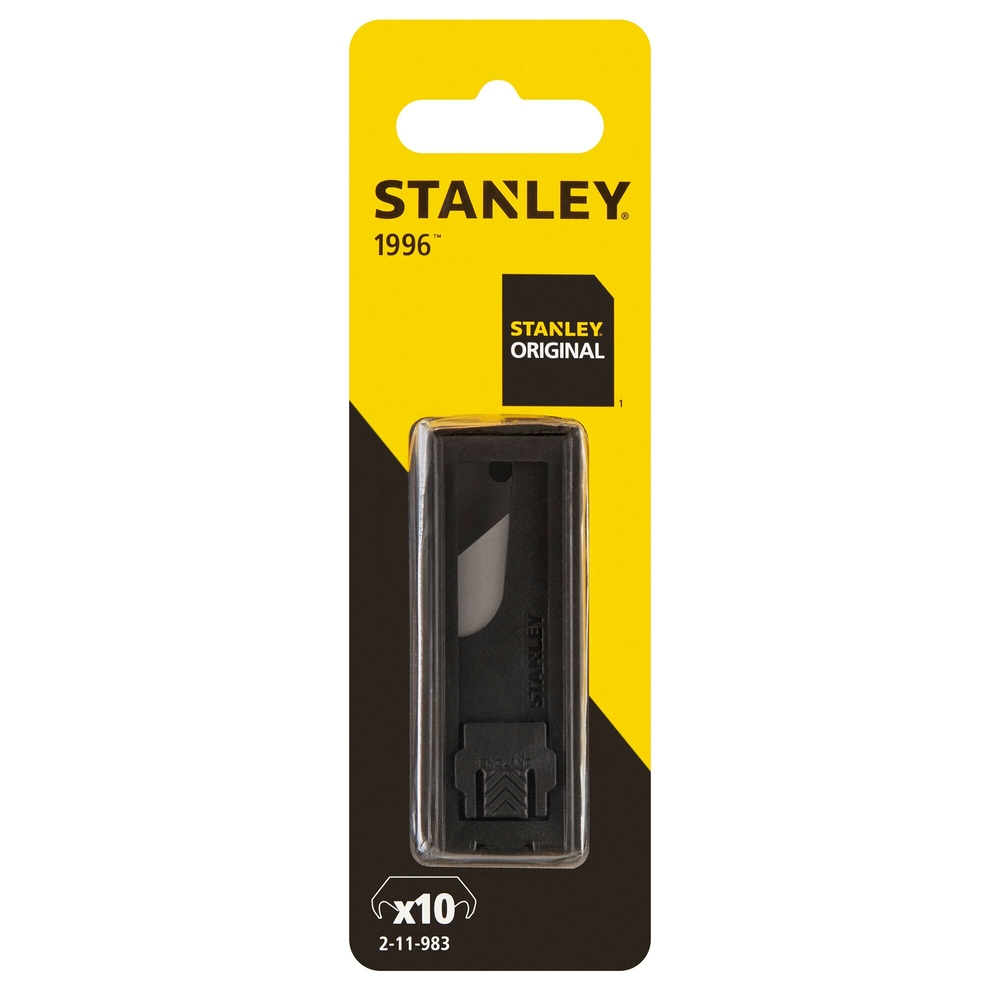 Lames de couteau 1996 sans trou - distributeur de 10 lames - 2-11-983 - STANLEY