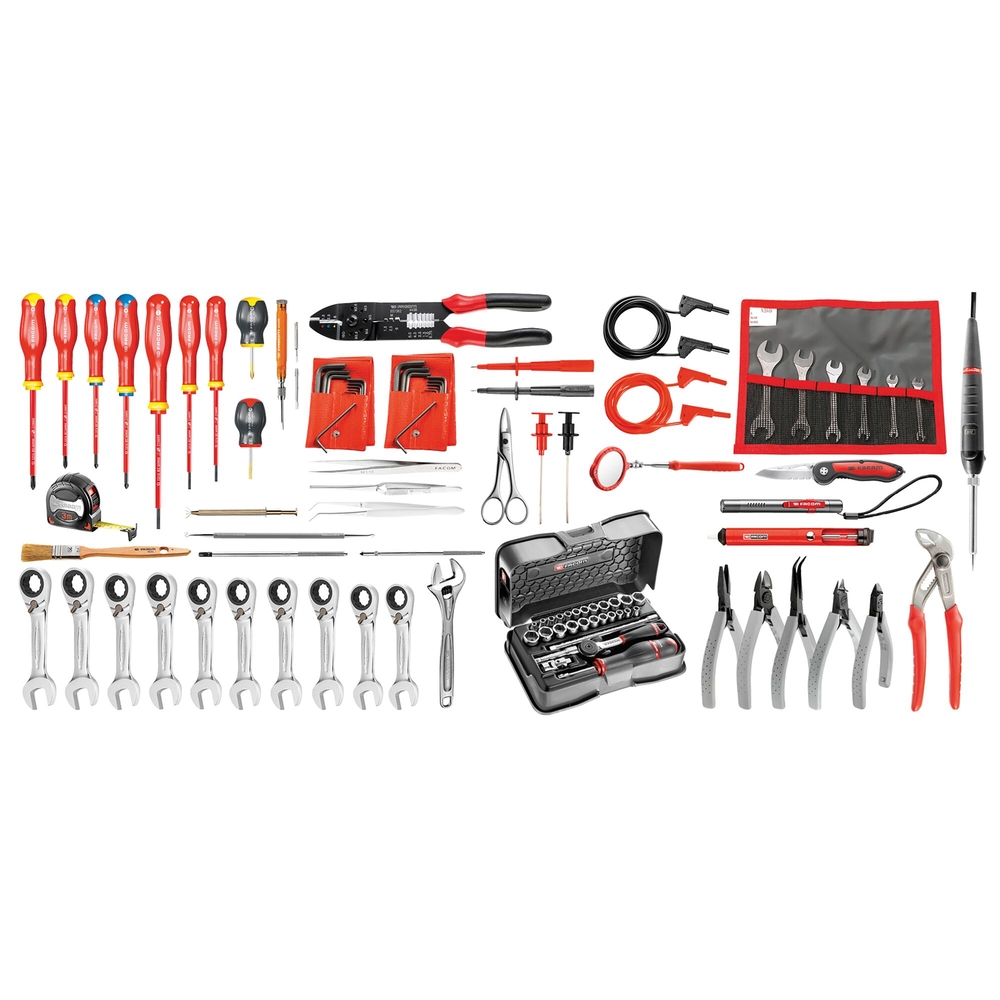 Sélection électricien 101 outils - valise - FACOM - 2138.EL34