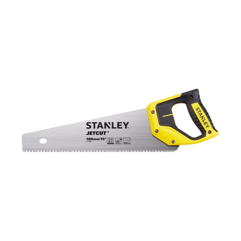 Scie égoïne Jet Cut coupe de débit moyenne section 380 mm - 2-15-281 - STANLEY