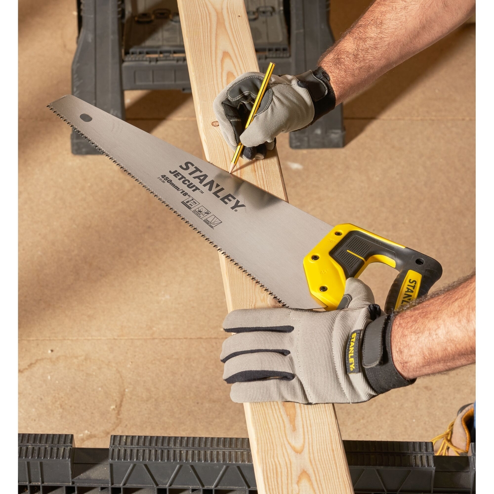 Scie égoïne Jet Cut coupe de débit moyenne section 450 mm - 2-15-283 - STANLEY