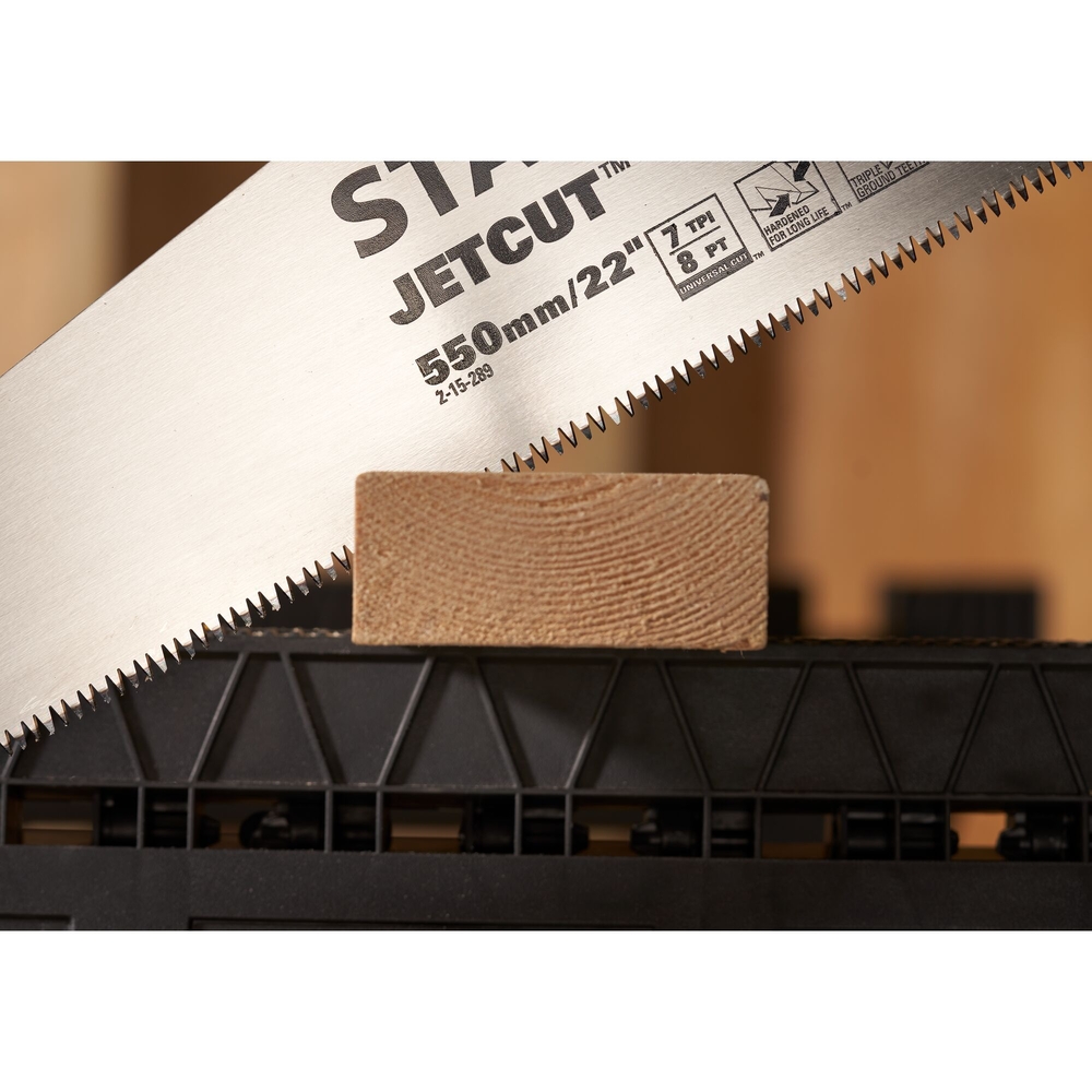 Scie égoïne Jet Cut coupe de débit moyenne section 550 mm - 2-15-289 - STANLEY